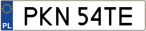 Trailer License Plate